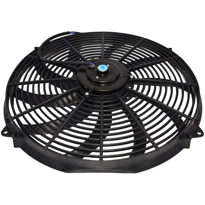 A-Team Performance Universal 16 in Electric Radiator Fan Assembly Kit - 12V, 16 in Diameter - 3.26 in Thickness - Push & Pull S-Blade Reversible Design & 3000 CFM High-Flow Electric Cooling Fan Kit - Image 4